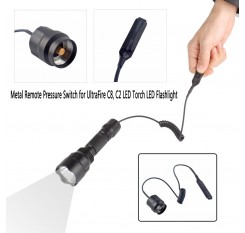 Metal Remote Pressure Switch for UltraFire C8, C2 LED Torch LED Flashlight