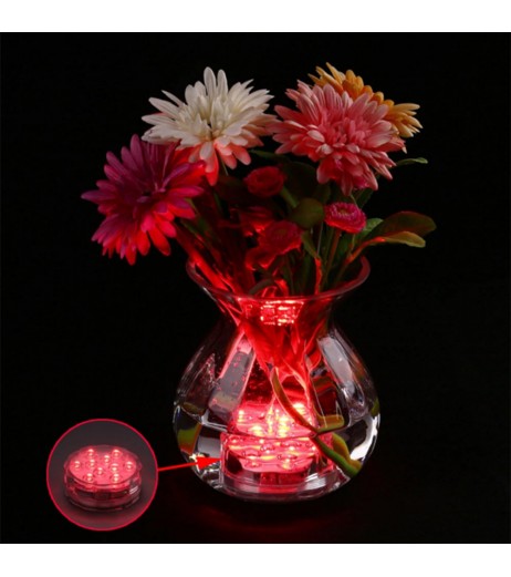 New Hot 2017 Underwater Wireless Remote Control Colorful Led Light Multi Color Submersible 10LED Light Waterproof Party Lamp
