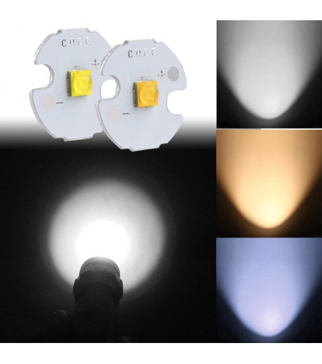 5W XTE 20MM LED White Flashlight Lamp Bead Light Torch Bulb