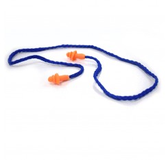 Soft Silicone Corded Ear Plugs Reusable Hearing Protection Earplugs Safety