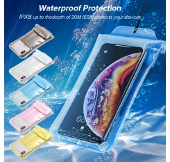 Safety Airbag Waterproof Mobile Phone Cover Outdoor Swimming Drifting Diving Touch Screen Waterproof Bag