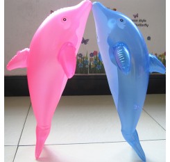 PVC Inflatable Dolphin Animal Blow Up Pool Swimming Toys For Kids Fun Gift