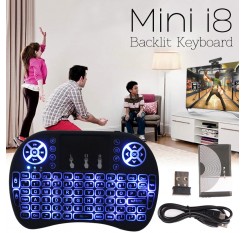 Mini i8 Gaming Keyboard Wireless Backlit + H96 PRO+ 3G+32G Android 6.0 BT 4.1 HDMI 2.0 Marshmallow TV Box