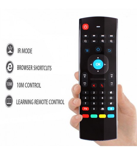MX3 2.4GHz Air Mouse Wireless Keyboard Remote Voice Control For Smart TV BOX PC