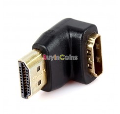 HDMI Male to HDMI Female Adapter Converter Extender 90°for 1080P HD
