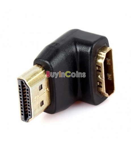 HDMI Male to HDMI Female Adapter Converter Extender 90°for 1080P HD