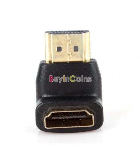 10Pcs HDMI Male to HDMI Female Adapter Converter Extender 90°for 1080P HD