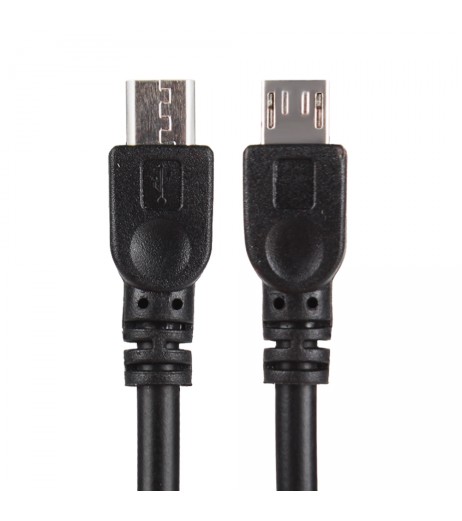 30cm/1Ft  MicroUSB Male to Male Adapter OTG Data Sync Cable Cord for Android Phone Tablet
