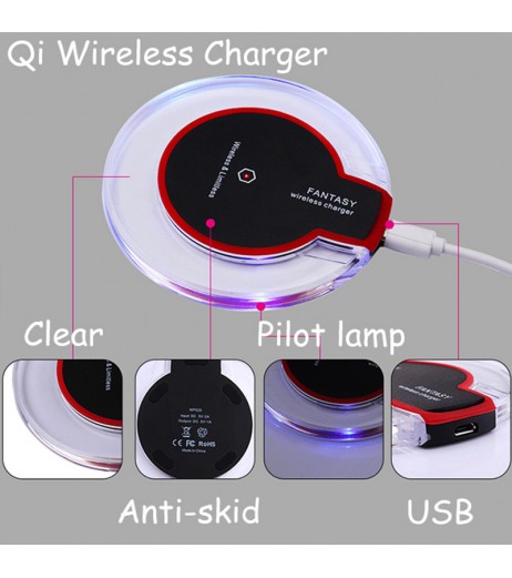 QI Wireless Fast Charger Charging Dock Power Pad For Samsung Galaxy S6/S7 Edge