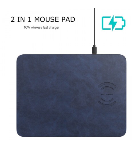 Wireless Fast Charger Mouse Pad QI Charging Mat for iPhone X 8 Samsung S9 S8 S6