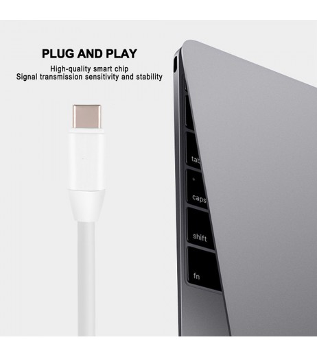 1.8M USB-C Type C Male to HDMI 4K*2K UHD Cable For Galaxy S8 Macbook2016