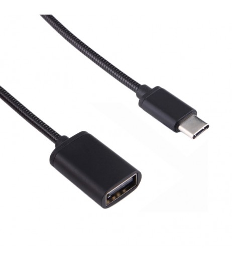 Metal USB C 3.1 Type C Male To USB Female OTG Data Sync Converter Adapter Cable for S8 LG G6 G5 HTC M10