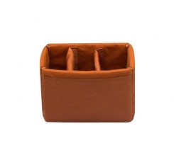 Retro DSLR Leather Shoulder Bag with Detatchable Strap - Dark Brown