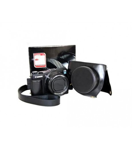 Retro Canon PowerShot G1 X Mark II Camera Leather Case