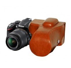 Retro Nikon D3300 Camera Leather Case