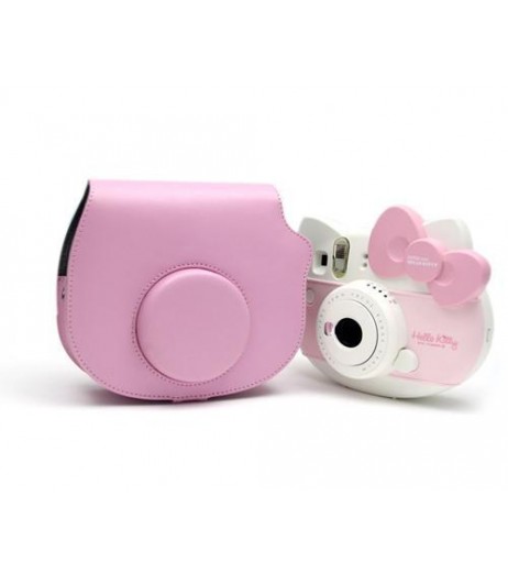 Leather Camera Case for Fujifilm Instax Mini Hello Kitty