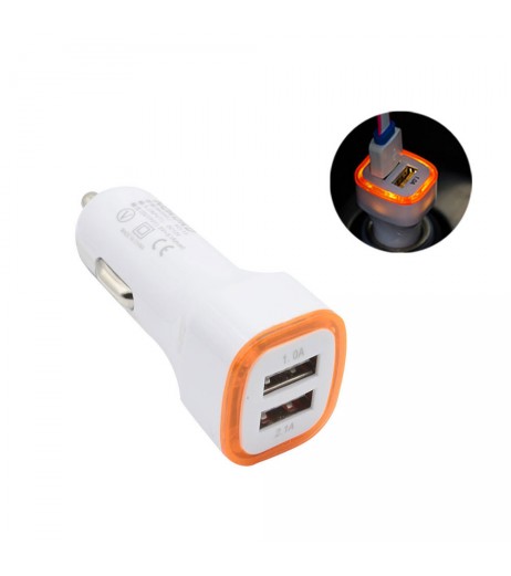 Universal Car Charger LED Double USB PortAdapter For Cell Phones