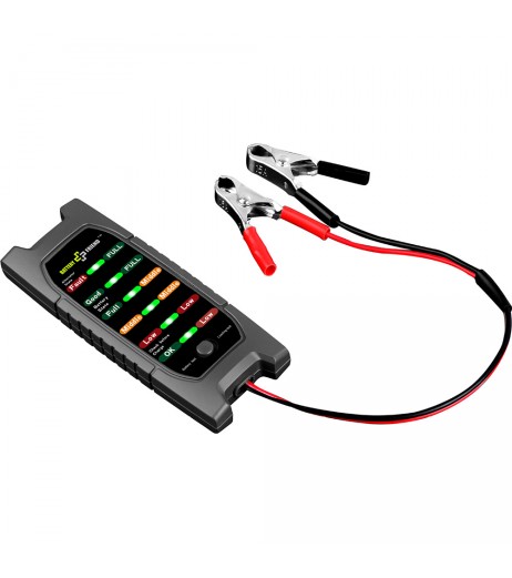 12V Car Battery Tester 6 LED Alternator Check Analyzer Lead Diagnostic Tool