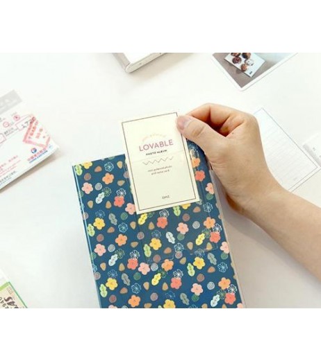 Lovable Card Holder Photo Album for Fuji Instax Mini Films - Flower