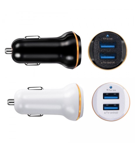 LED Dual USB 3.1A 2 Port Adapter Car Charger Fast Socket Lighter Charging For Phone