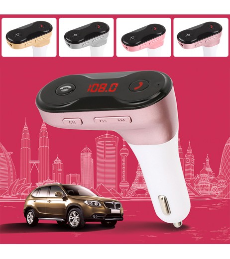 Car Kit Handsfree Wireless Bluetooth FM Transmitter LCD MP3 Player USB/SD Charger