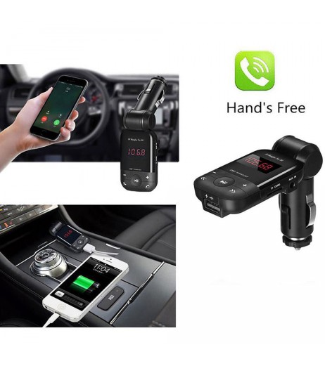 Car Auto Stereo Bluetooth Hands Free Kit FM Transmitter U Disk TF Card MP3 Music Player 12V-24V