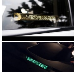 Car Parking Card Luminous Temporary Phone Number Card Plate Notification Accessories